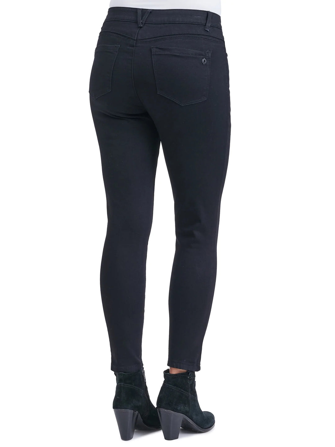 "Ab"solution® Black Modern High Rise Plus Ankle Length Jeans - Size 24W