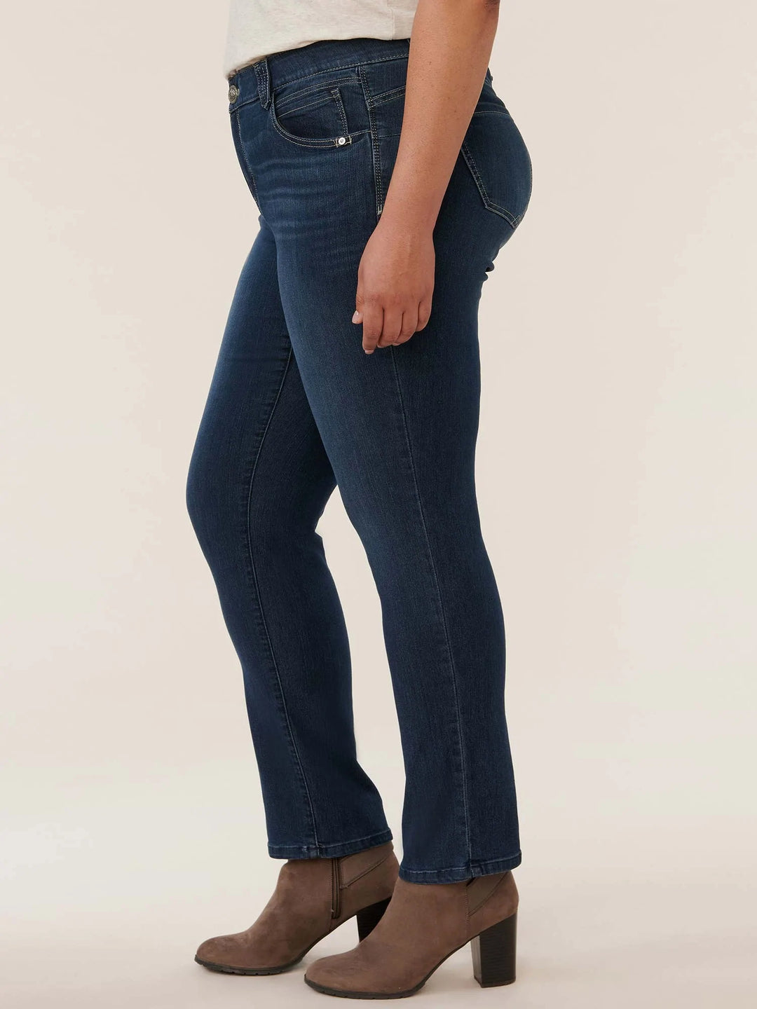 "Ab"solution® Indigo Booty Lift Plus Straight Leg Jeans