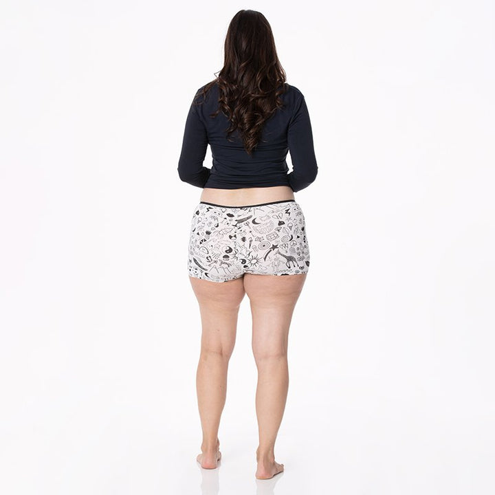 Women's Printed Boy Short Underwear