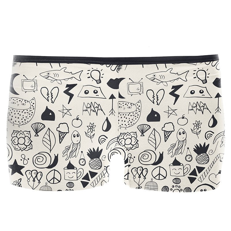 Women's Printed Boy Short Underwear