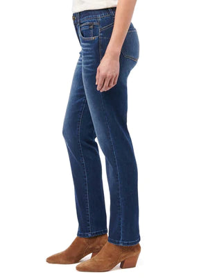 "Ab"solution® High Rise Blue Denim Plus Straight Leg Jeans