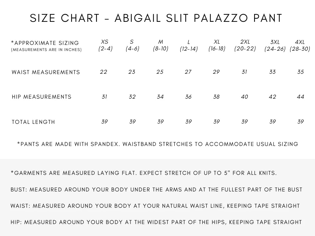 🇨🇦 Abigail Slit Palazzo Pants