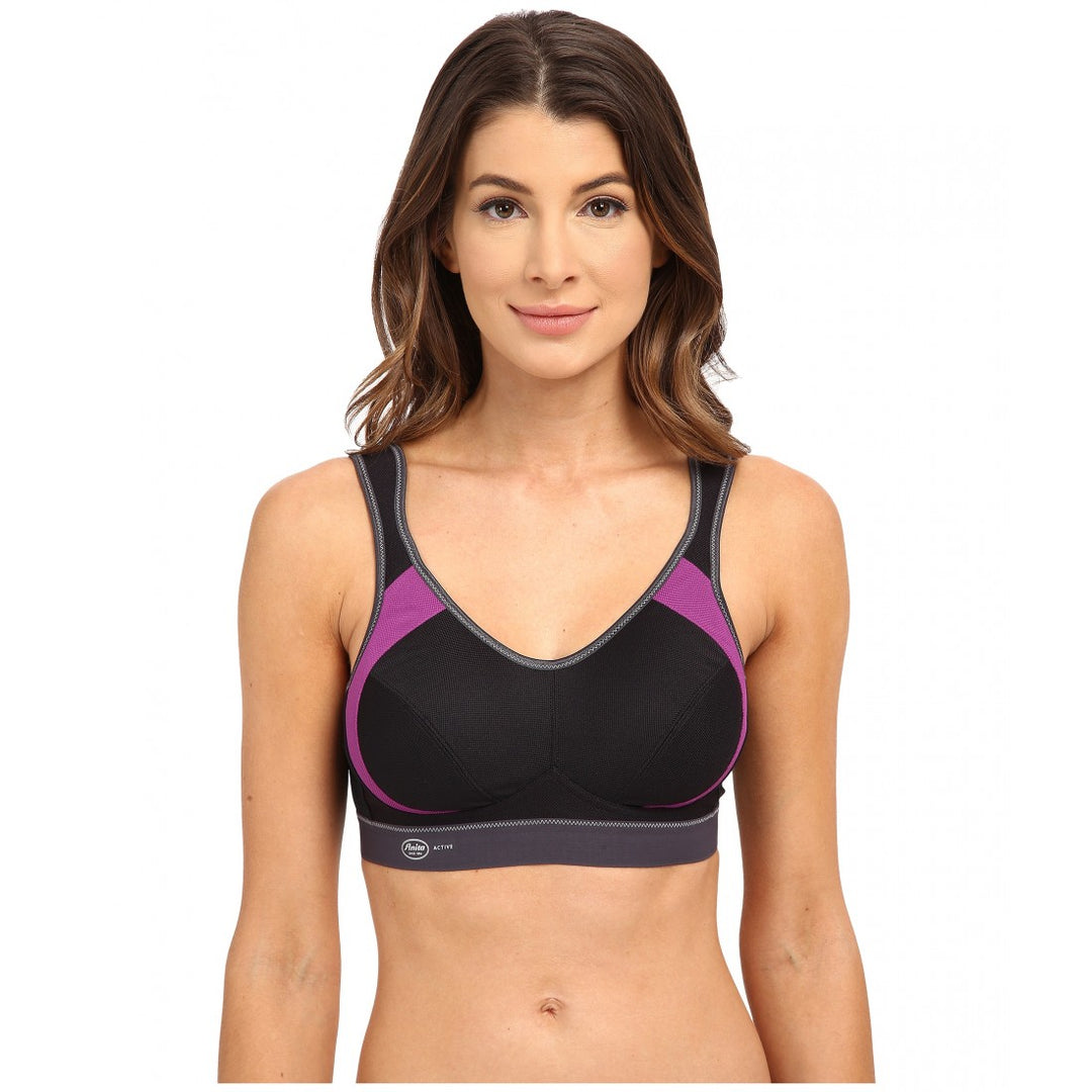 Anita Extreme Control Sports Bra- Black/Grape