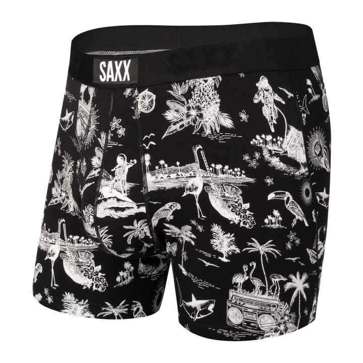 🇨🇦 Saxx Ultra Boxer - Black Astro Surf and Turf