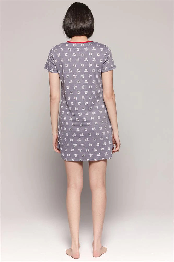 Snowflake Short Nightgown