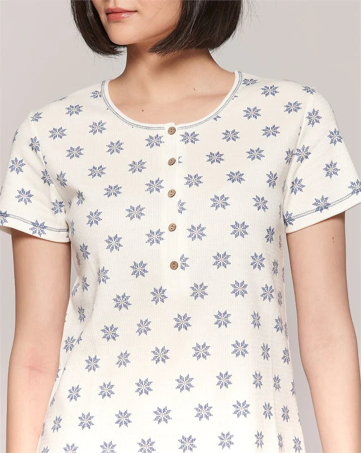 Snowflake Short Nightgown