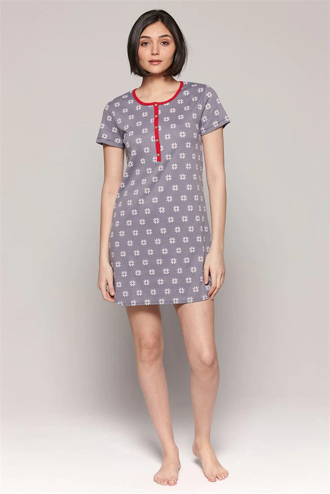 Snowflake Short Nightgown