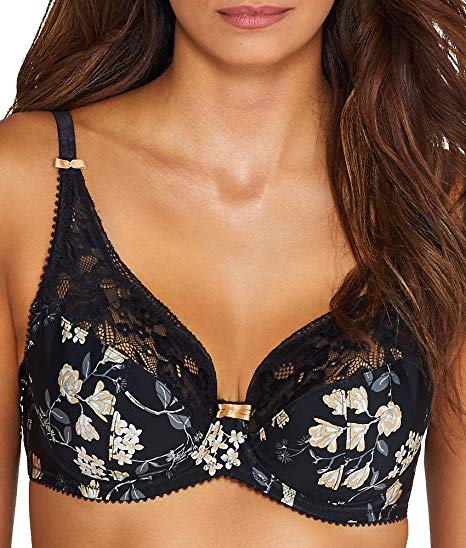 Flamenco Full Cup Bra- Black/Gold - Size E 34