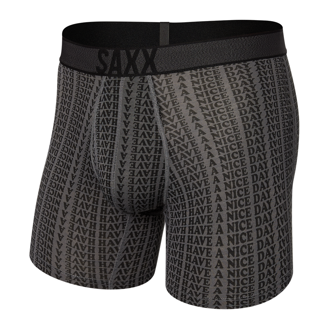 Saxx Viewfinder Boxer Brief - Grey Have a Nice Day