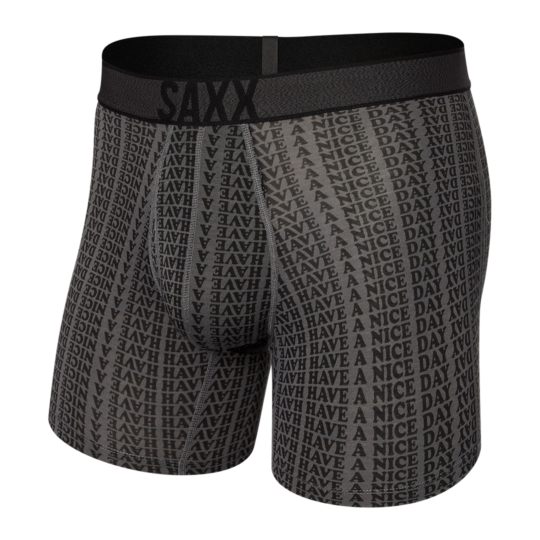 Saxx Viewfinder Boxer Brief - Grey Have a Nice Day - size 2 X