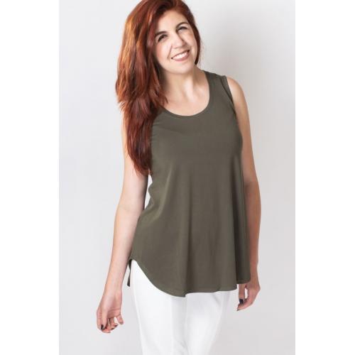 Women Tank Tops Summer Sleeveless Basic Cami Top Shirt Slim Knit Ribbed  Racerback Blouses Army Green S at  Women's Clothing store