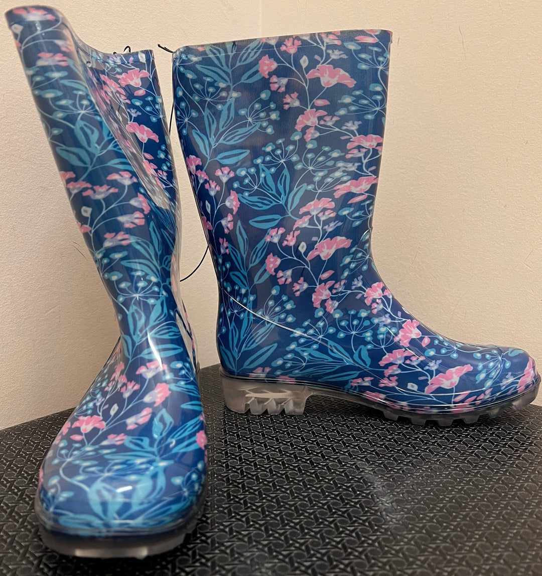 Patterned Rain Boots