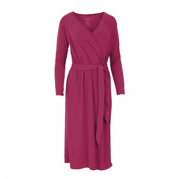 Solid Basic Robe - Berry