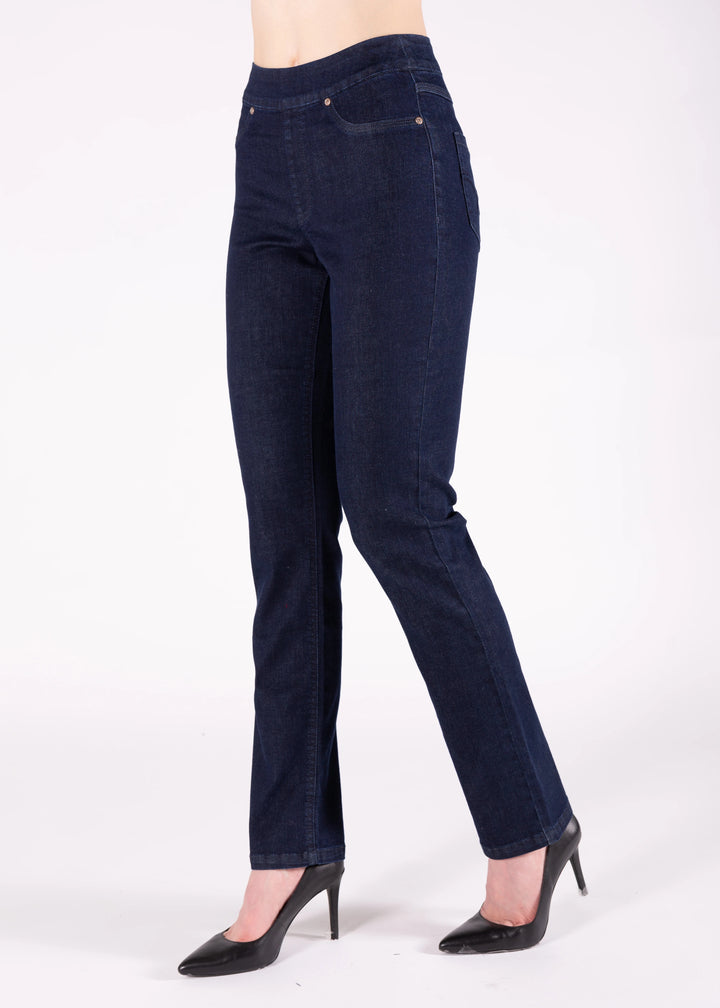 Angela Straight Leg Pull On Jeans