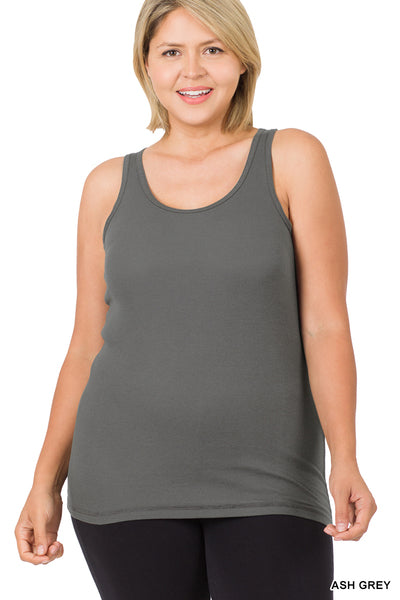 Racer Back Cotton Ribbed Tank