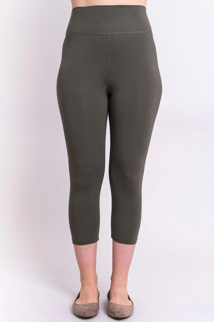Blue Sky - Riley Capri - Khaki