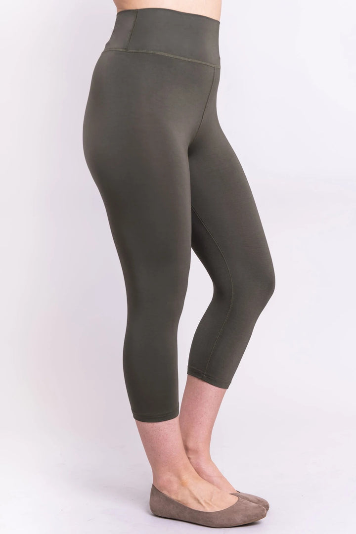 Blue Sky - Riley Capri - Khaki