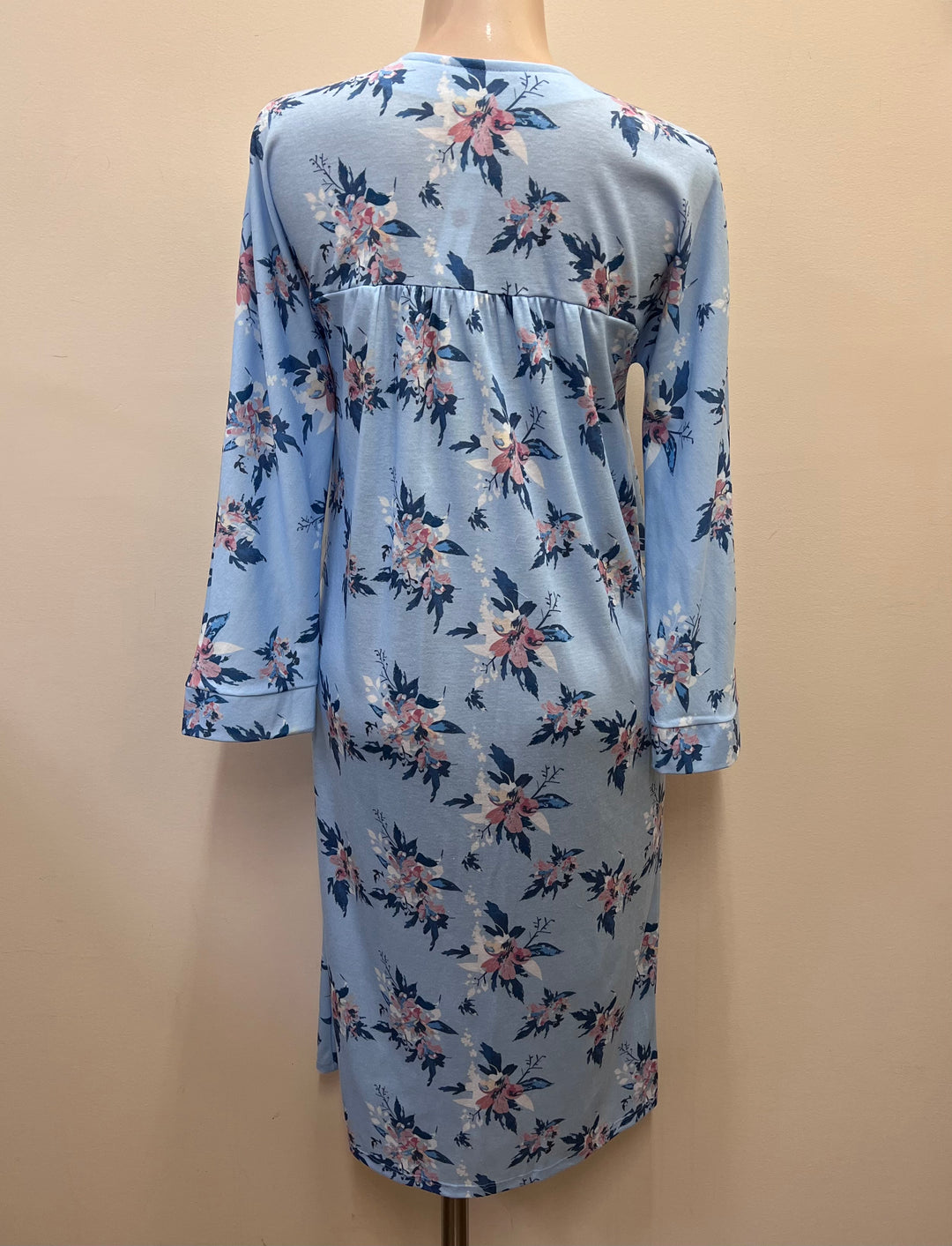 Beatrice Zip Front Floral Robe - Size Large