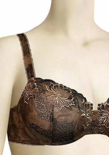 Baha Embroidered Demi Bra - Size DD 32