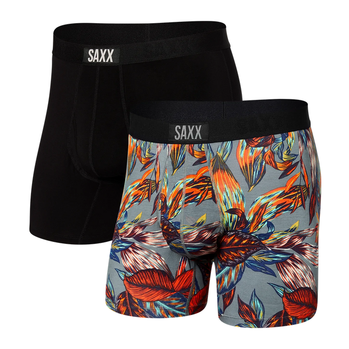 Saxx Ultra 2 Pack Boxer Brief - Exotic Leaves