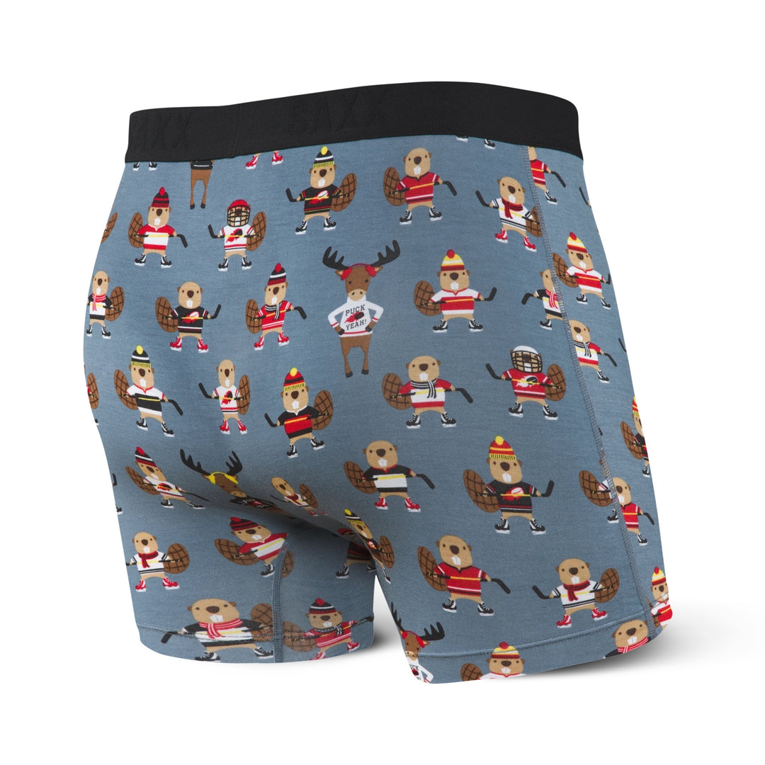 🇨🇦 Saxx Vibe Boxer - Grey Puck Yeah