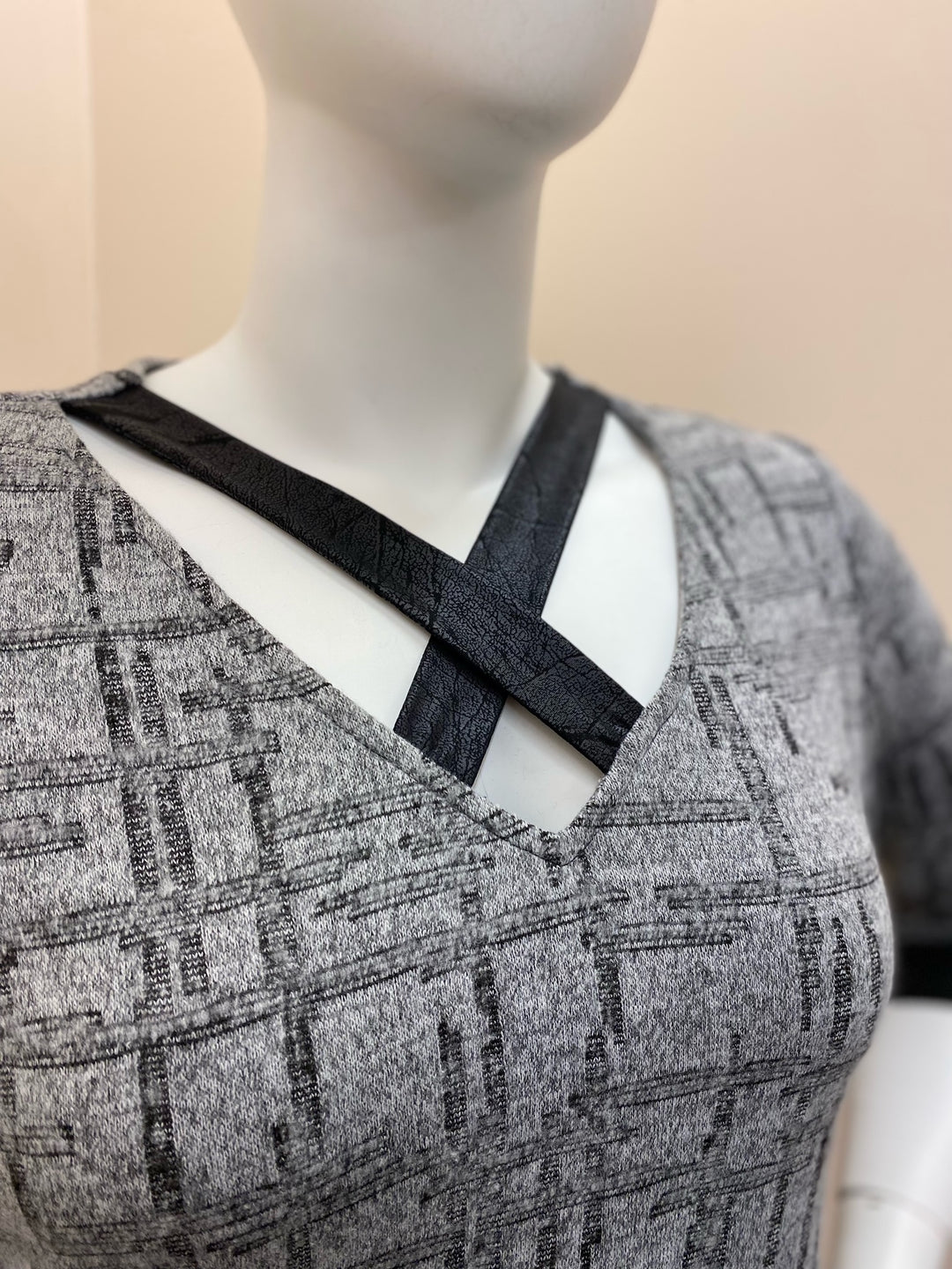 Grey 3/4 Sleeve Top