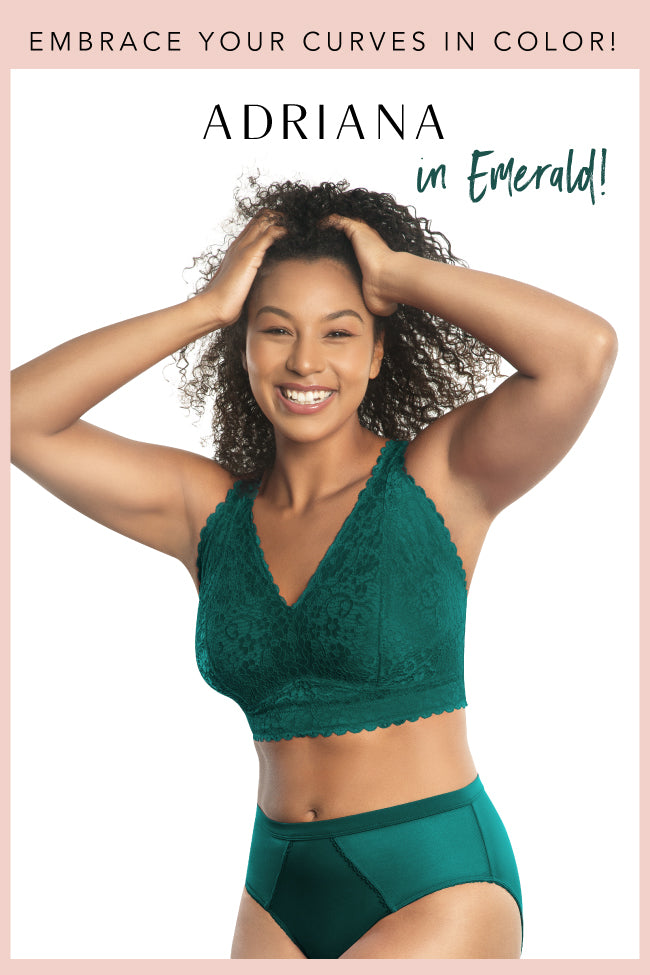 Adriana Lace Bralette - Emerald