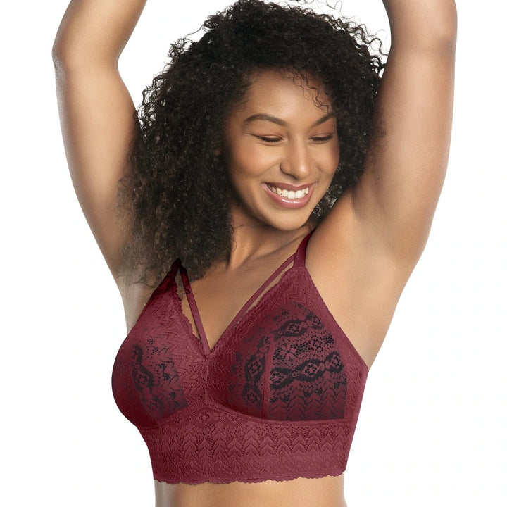 Mia Lace Wire-Free Bralette - Rio Red