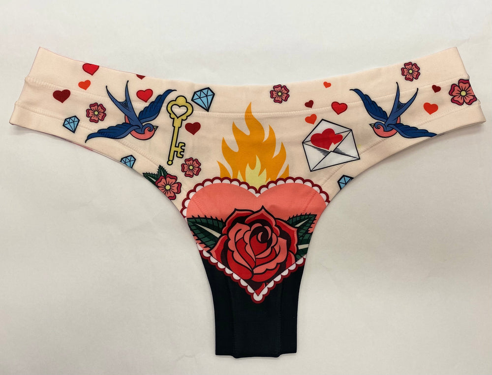 Graphic Thong Panty - Sheer Essentials Lingerie & Swimwear