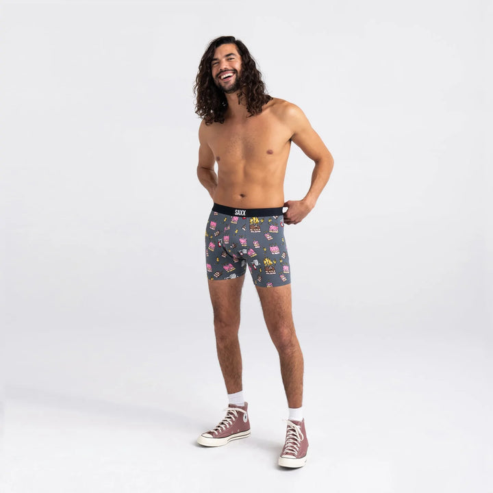 🇨🇦 Saxx Ultra Super Soft Boxer Brief - Fired Up Turbulence