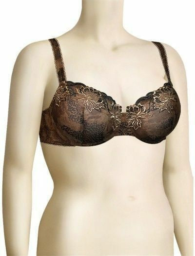 Baha Embroidered Demi Bra - Size DD 32