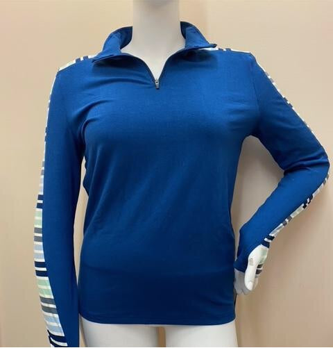 Long Sleeve Luxe Sport Tee with Thumbhole - Size Large