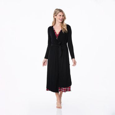 Solid Basic Robe - Midnight