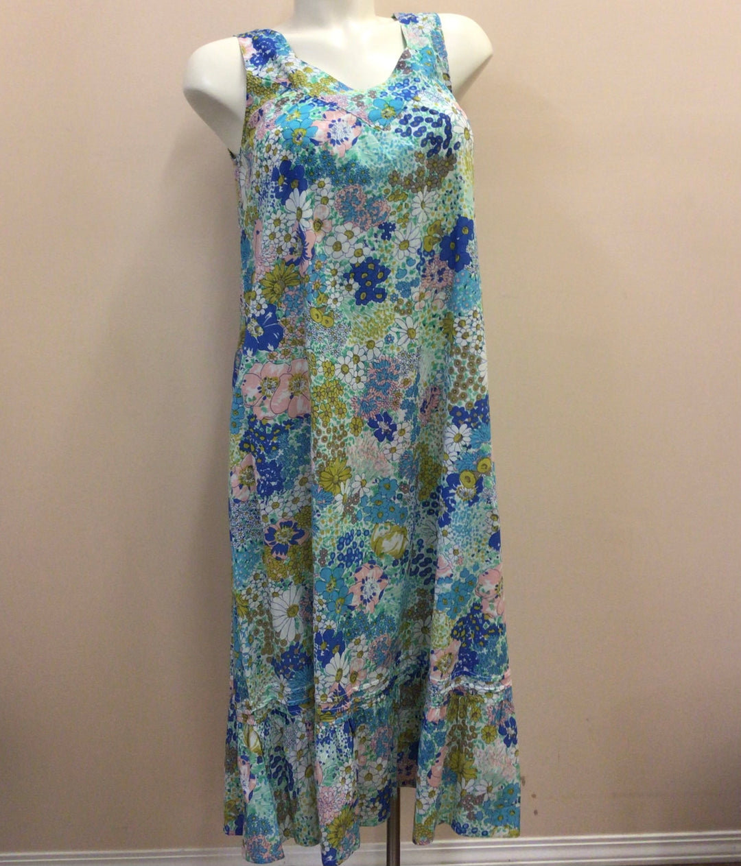 Cotton Printed Gown - Size Small