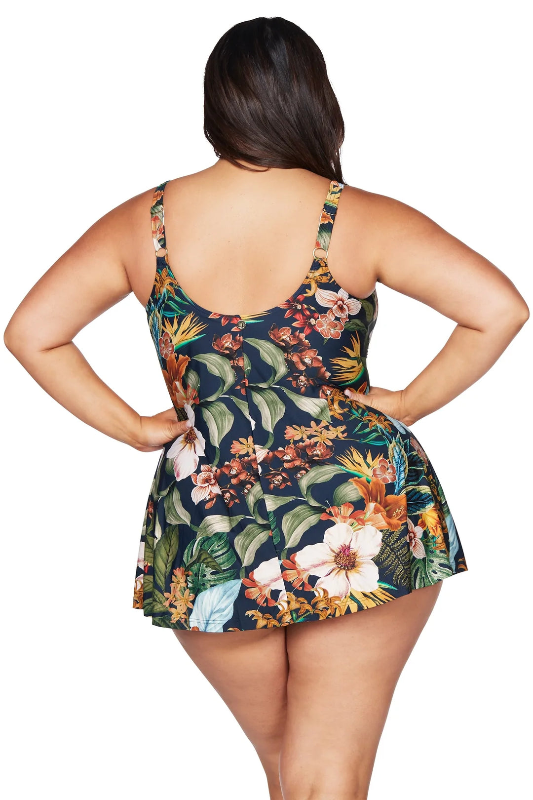 Into The Saltu Navy Delacroix Swimdress