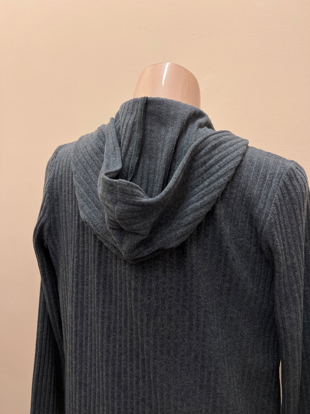 Soft Works Ribbed Hooded Cardigan - Size Medium