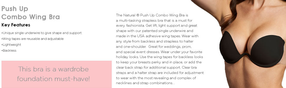 "Final Sale" The Push-Up Combo Wing Bra