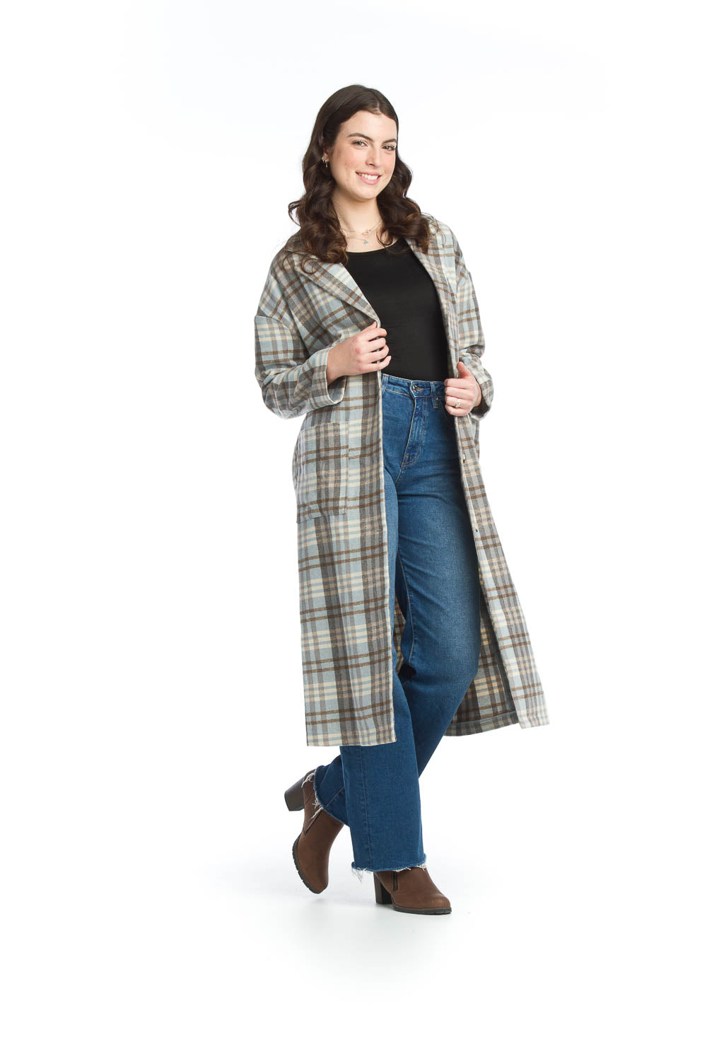 Plaid Long Shacket