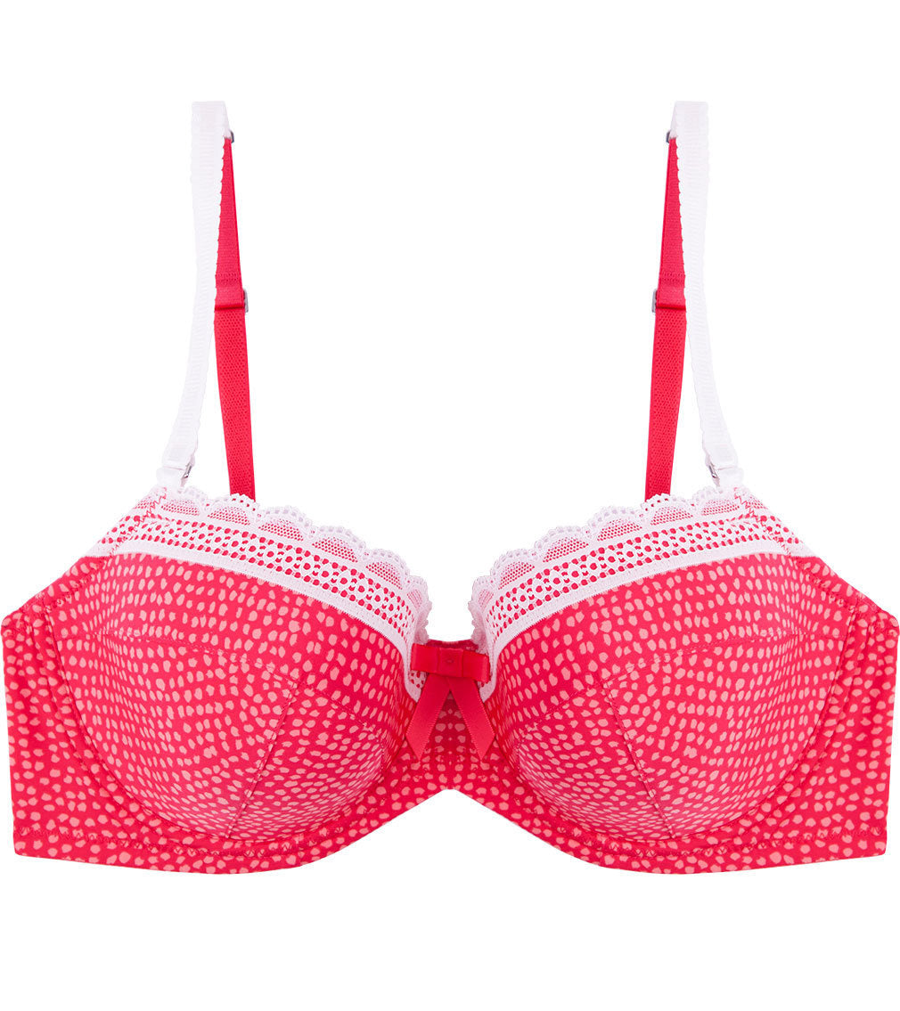 Rose Blush Balconnette- Rose Dot Print - Size D 32