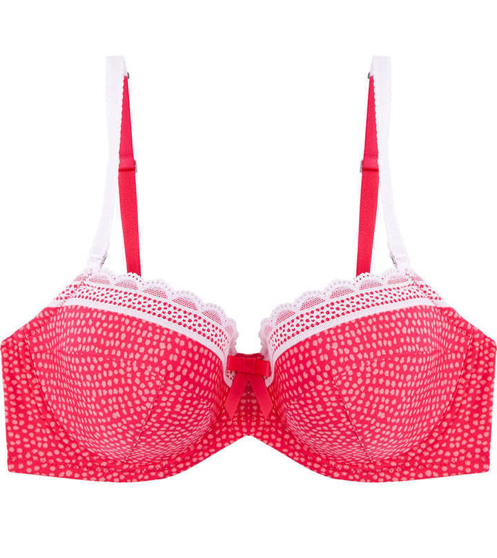 Rose Blush Balconnette- Rose Dot Print - Size D 32