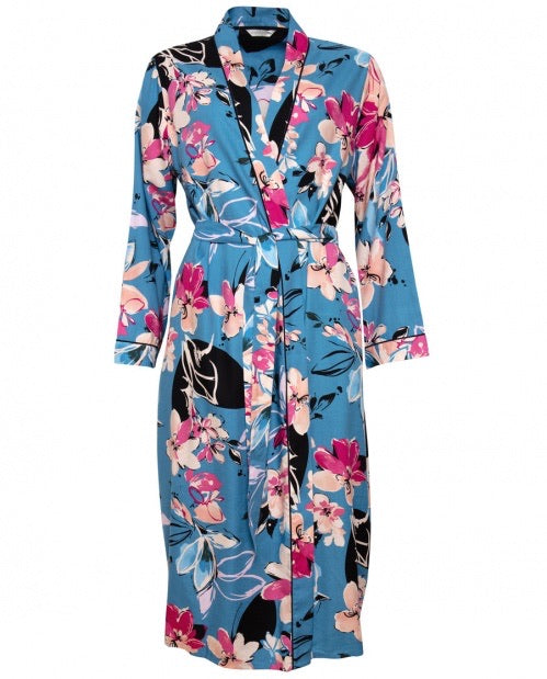 Hannah Floral Print Long Dressing Gown