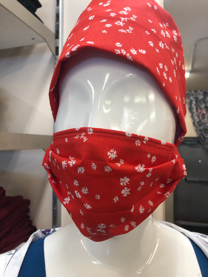 "Final Sale" Scrub Hat / Mask Set