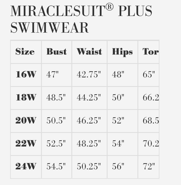 Miraclesuit Illusionists Crossover Swimsuit - Size 22