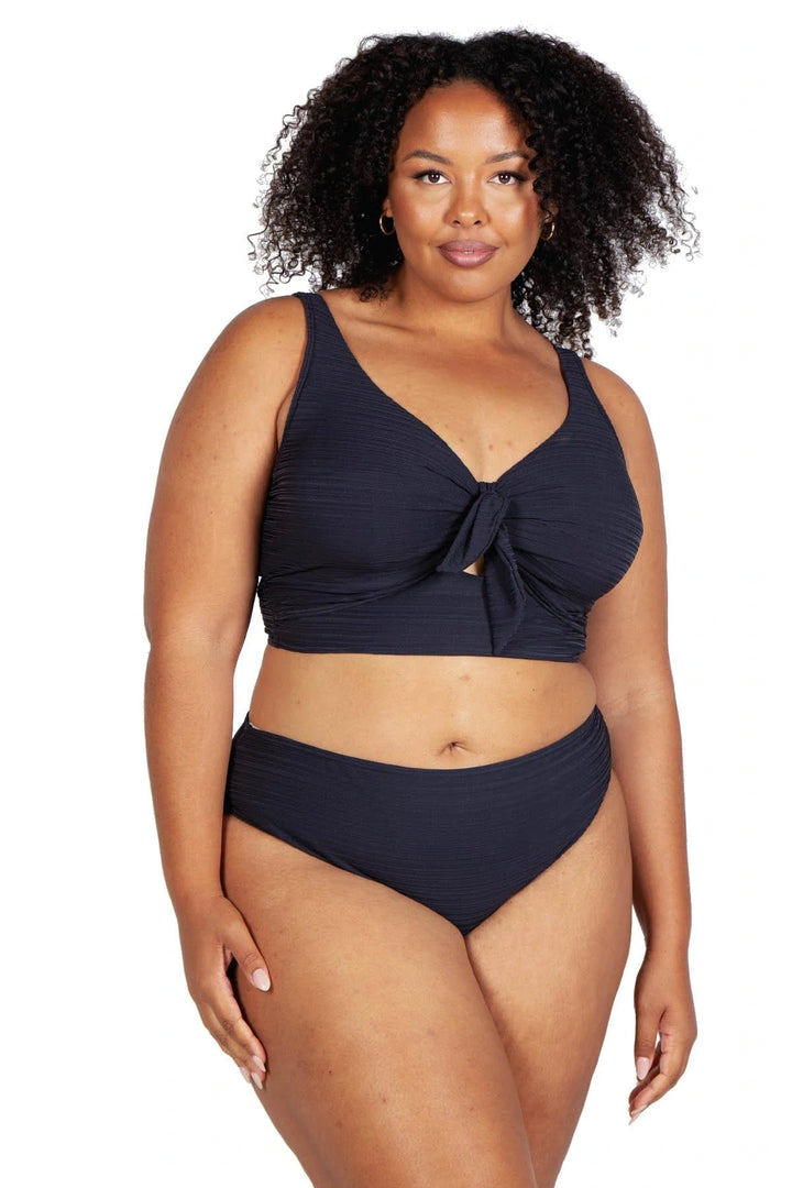Aria Black Cezanne Midriff Underwire Bikini Top