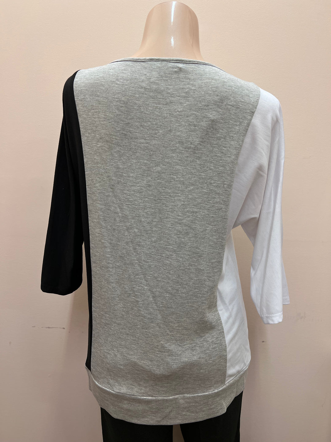 Modern Dressing 3/4 Sleeve Crew Neck Top - Petite