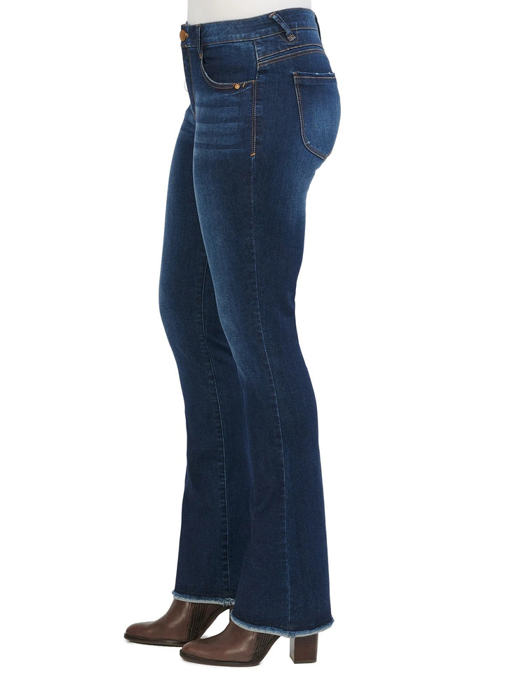 "Ab"solution® High Rise Dark Indigo Itty Bitty Boot Plus Jean - Size 14