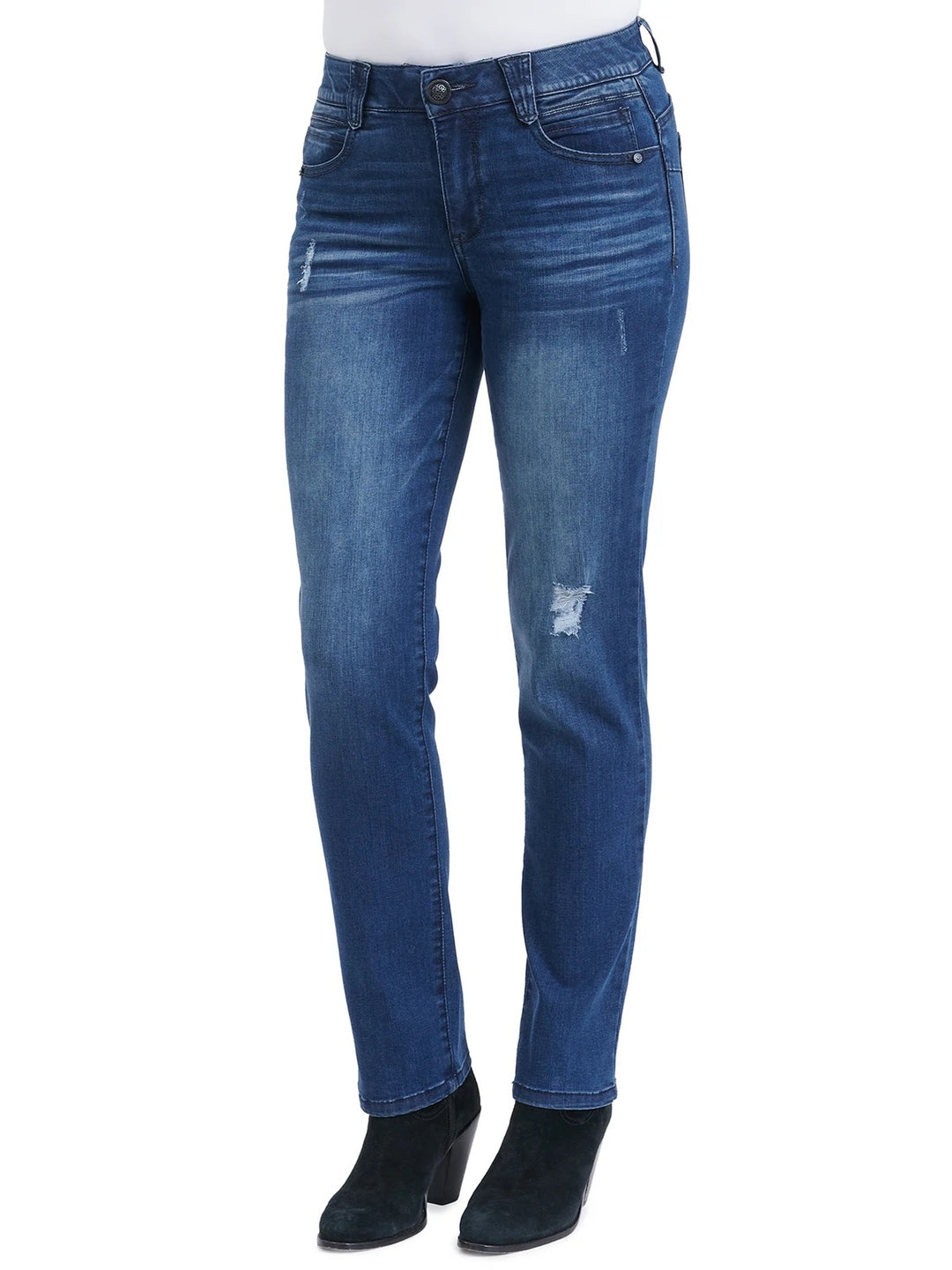 "Ab"solution® Blue Vintage Denim Plus Straight Leg Jeans