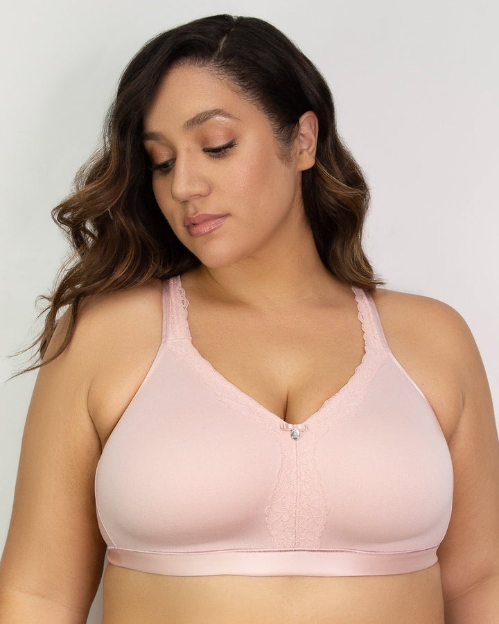 Cotton Luxe Wire Free Bra - Blushing Rose