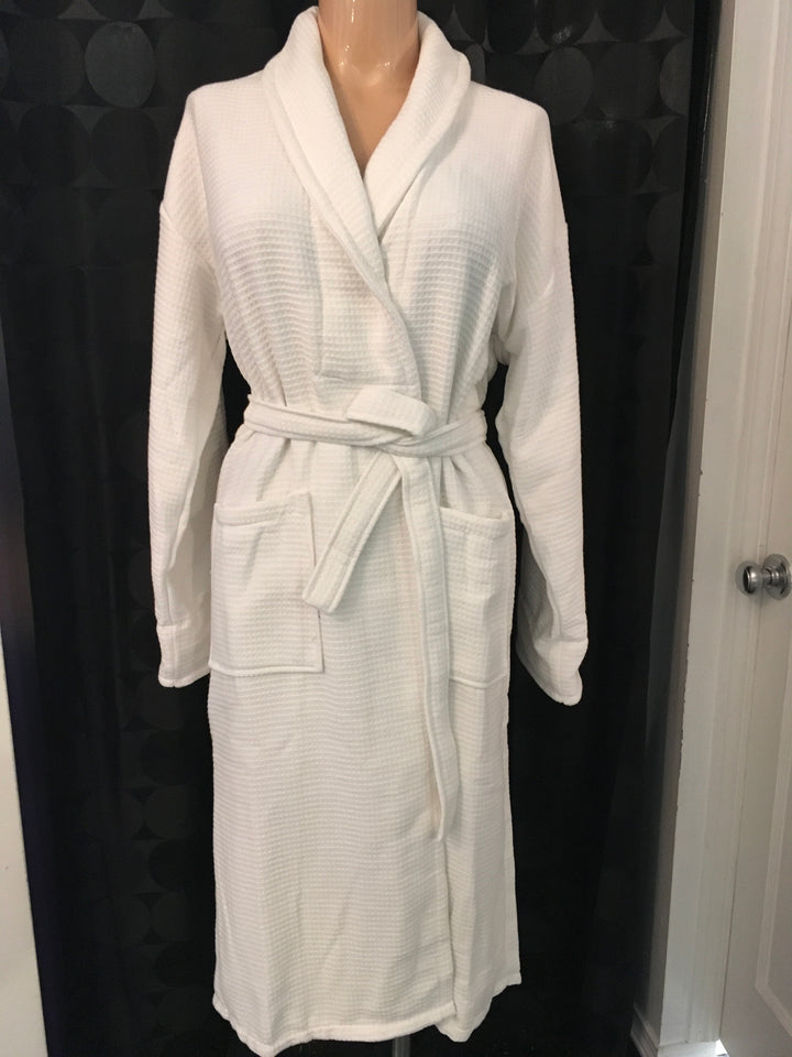 Cotton Waffle Robe - Size Large / X-Large