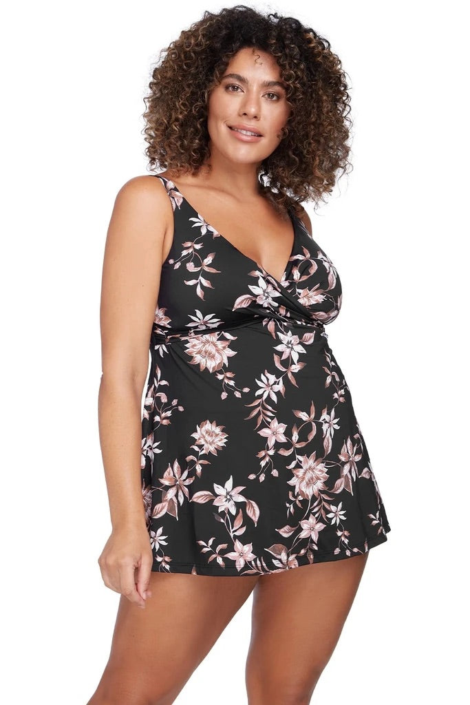 Om Sara Black Delacroix Swimdress